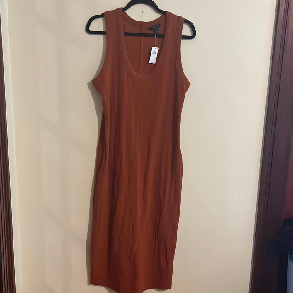 NWT BANANA Republic Terracotta Midi Tank Dress